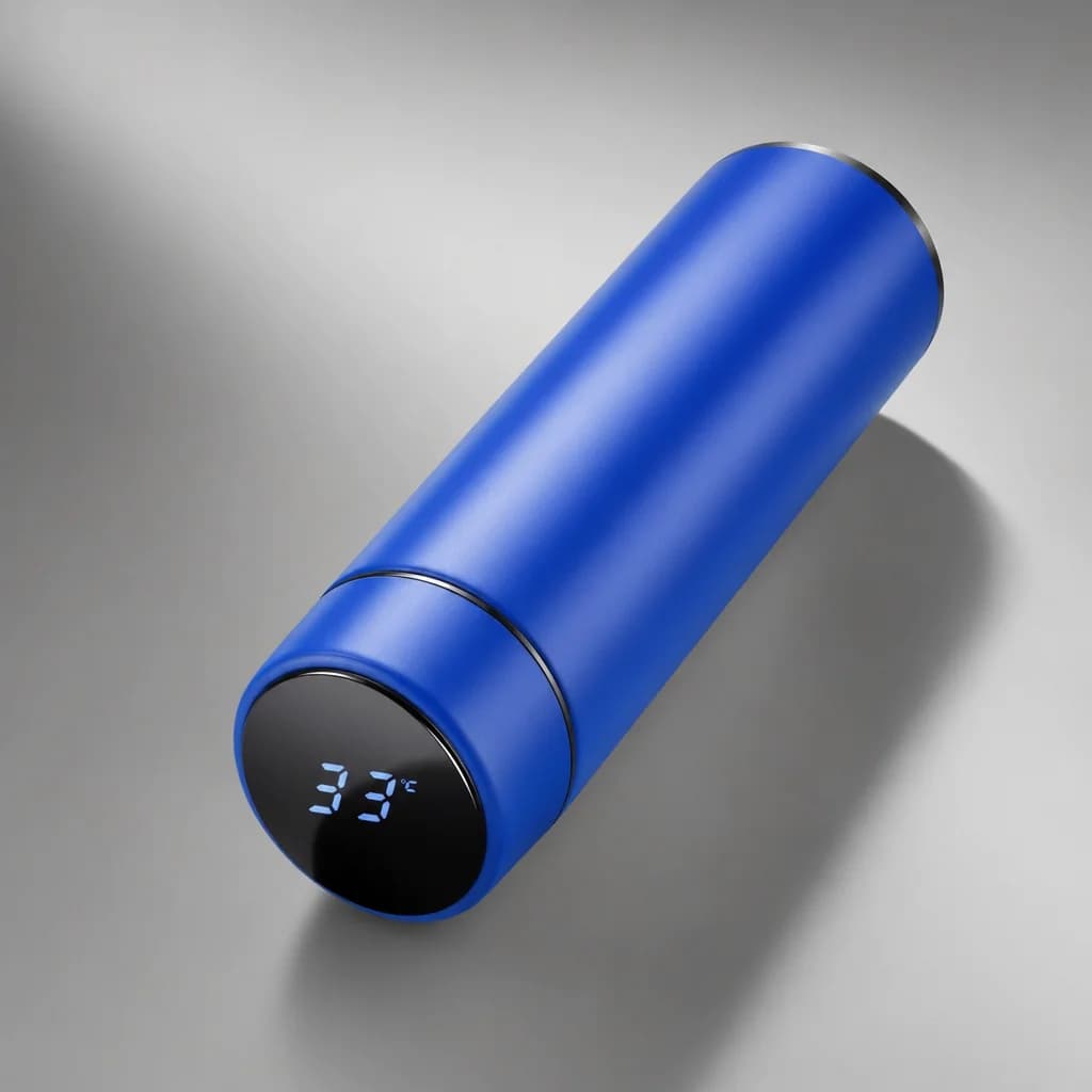 Zentrova Smart Temperature Bottle in blue