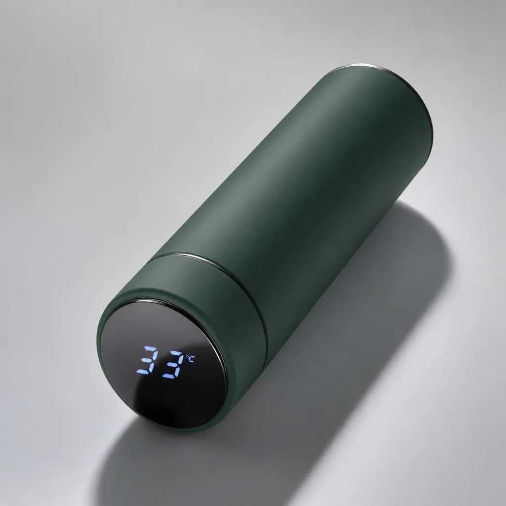 Zentrova Smart Temperature Bottle in green